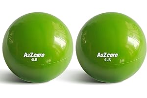 A2ZCARE Toning Ball - Weighted Toning Exercise Ball - Soft Weighted Medicine Ball for Pilates, Yoga, Physical Therapy and Fitness
