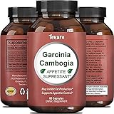 95% HCA Garcinia Cambogia Extract for Weight Loss - Pure Fat Burner Supplement for Men & Women Diet Pills Boost Metabolism Natural Appetite Suppressant Best Fast Acting Carb Blocker - Tevare