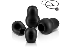 MAGLUV Stethoscope Ear Tips Replacement for Littmann Stethoscopes - Compatible with Littman Ear Tips Replacement, Stethoscope Ear Pieces, Littmann Stethoscope Parts & Cardiology IV Parts, Small/Medium, 4 Pcs