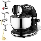 Aifeel Stand Mixer 8.5QT Bowl, 7 in 1 Multifunctional Kitchen Mixer with Dough Hook, Whisk, Beater, Meat Grinder,Pasta & Cook