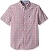 Nautica Men's Short Sleeve Classic Fit Multi Color Plaid Button Down Shirt