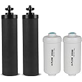 SUPER.BDACC Water Filter Replacement for Berkey&reg; and K5366 Fluoride Filters | Compatible with Berkey&reg; BB9-2&reg; Black Filter &amp; PF-2&reg; K5366 Fluoride Filters Gravity Filtration System,Pack of 4