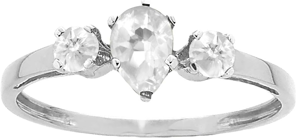 ARTCARVED Sunshine Sterling Silver Simulated Birthstone Ring