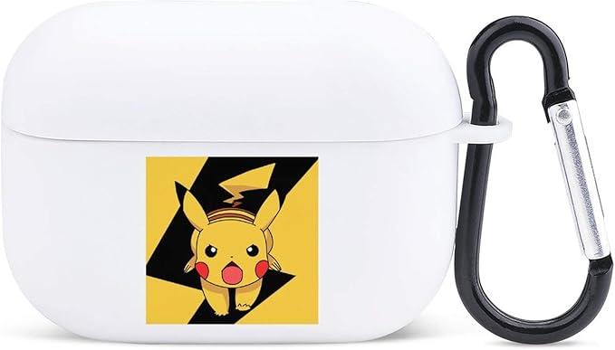 Amazon Nanagoten Airpods ケース ピカチュウ 27 イヤホンケース エアーポッズ カバー ワイヤレス充電対応 シリコーン 全面保護 キーチェーン 耐衝撃 防塵 軽量小型 キズ防止 Airpod第3世代に適用 紛失防止 グッズ カラビナ スポーツone Size イヤホン ヘッドホン