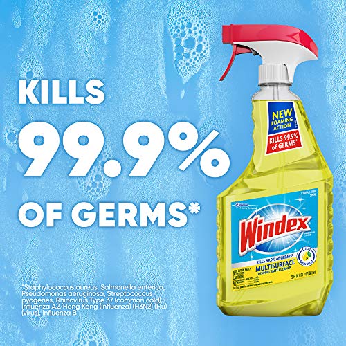 Windex MultiSurface Cleaner and Disinfectant Spray Bottle, Scent