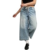 Torrid Women's Plus Size Jeans - Weekend Wide Leg Ankle Crop Mid-Rise Jean