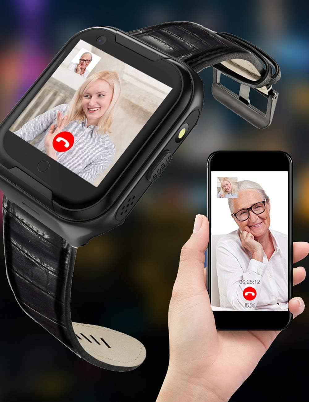 Elderly GPS Smart Watch Laxcido 4G Heart Rate Blood Pressure elderly-gps-smart-watch-laxcido-4g-heart-rate-blood-pressure
