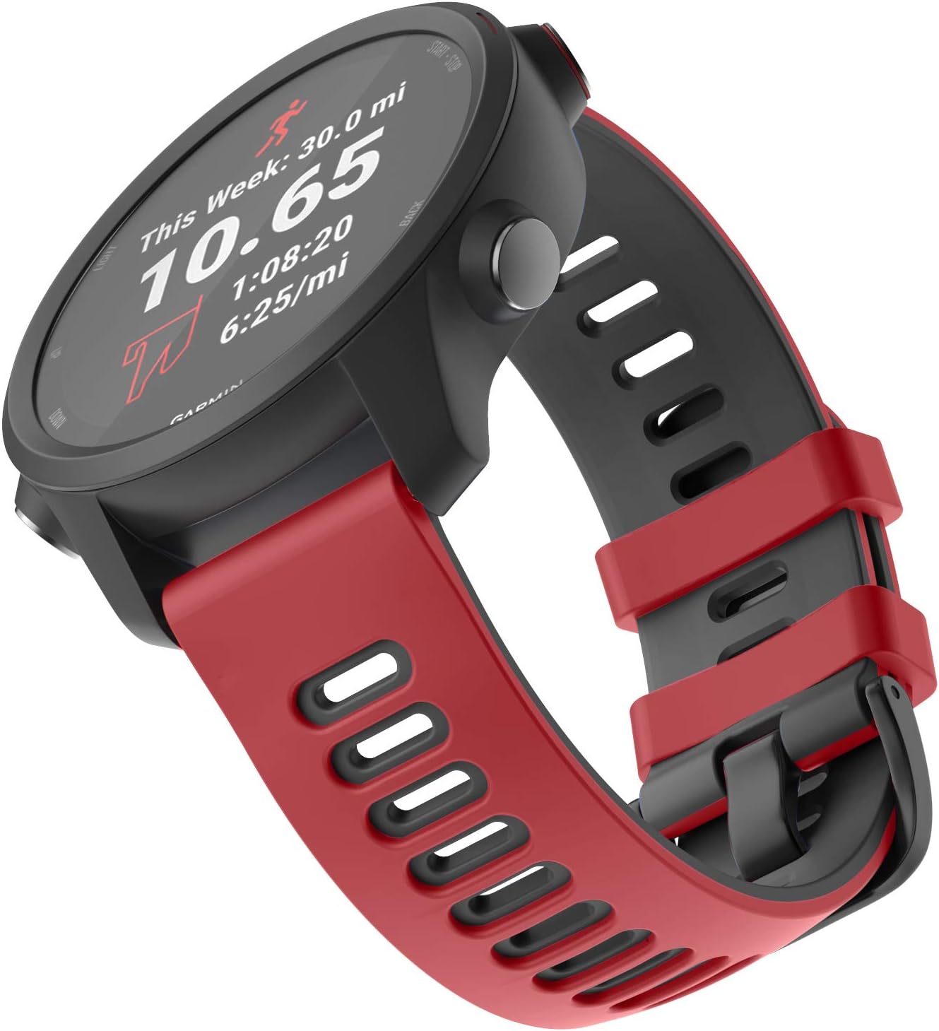 ISABAKE 20mm Silicone Watch Strap for Garmin Vivoactive 3, Forerunner 245/645, Vivomove HR, Samsung Galaxy Watch 42mm - Image 3