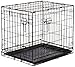 AmazonBasics Double-Door Folding Metal Dog Crate - Small (24x19x18 Inches)