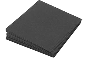 MECCANIXITY 50 Sheet Origami Paper Double Sided Black 2x2 Inch Square Sheet for Art Craft Project, Beginners, Gifts Decor