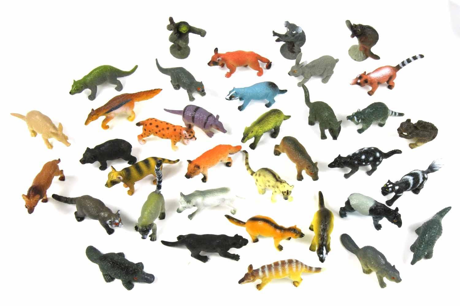 Miniblings 34X Wildlife Set Wild Animals Animal Figure Figures Figurines Toy Toys