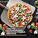 TeiKis Large 14-inch Pizza Cutter and Pizza Peel Paddle Board Set Easy Storage (14-inch x 16-inch) with Wood Handle