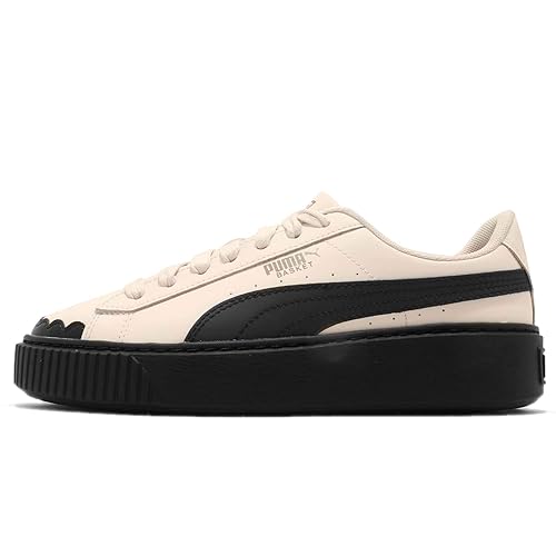 puma basket platform uomo nero