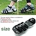 Blissun Lawn Aerator Shoes, 4 Aluminum Alloy Buckles Spiked Aerating Lawn Sandals, 26 Nails for Aerating Your Lawn or Yard, 4 Adjustable Straps Universal Size