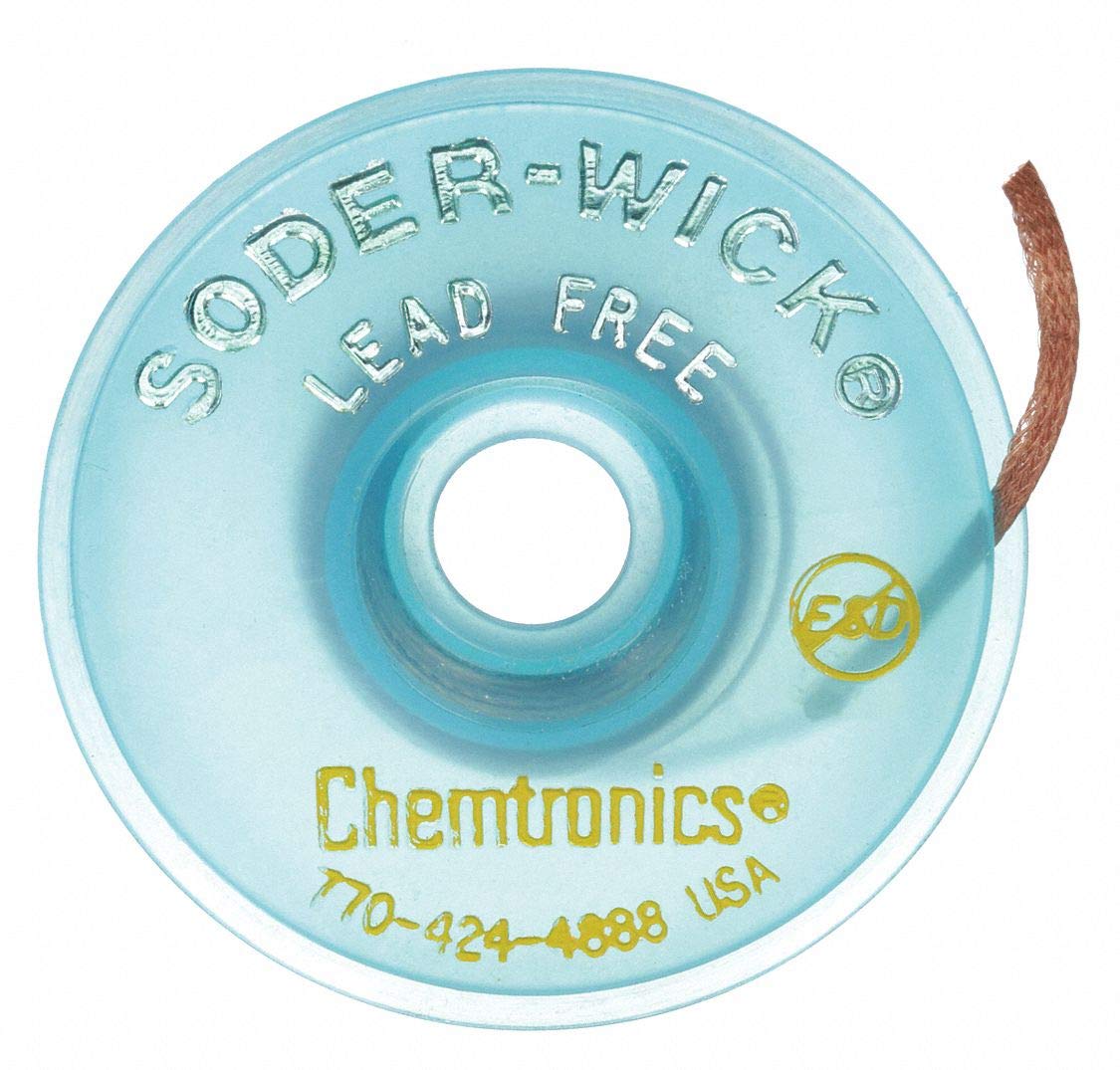 Desoldering Wick, 5 ft., 2, Copper Industrial & Scientific