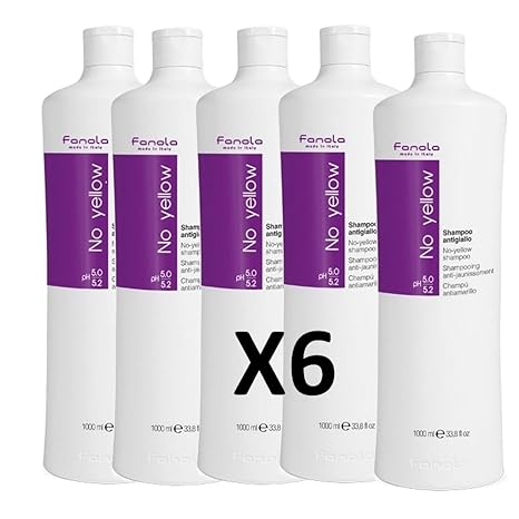 No Yellow Shampoo 1000 ml antigiallo Fanola® Multipack 6x