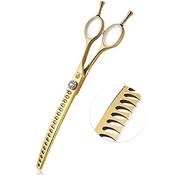7" Downward Curved Dog Grooming Scissors for