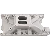 84023 Dual Plane Intake Manifold Compatible with Ford Small Block Windsor | Aluminum, Replacement for Ford Small Block V8 5.8L 351W Idle-6800 RPM Range