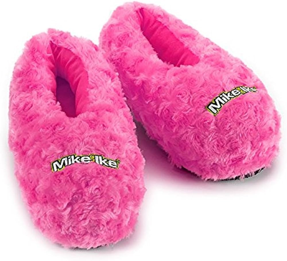 hot pink fuzzy slippers