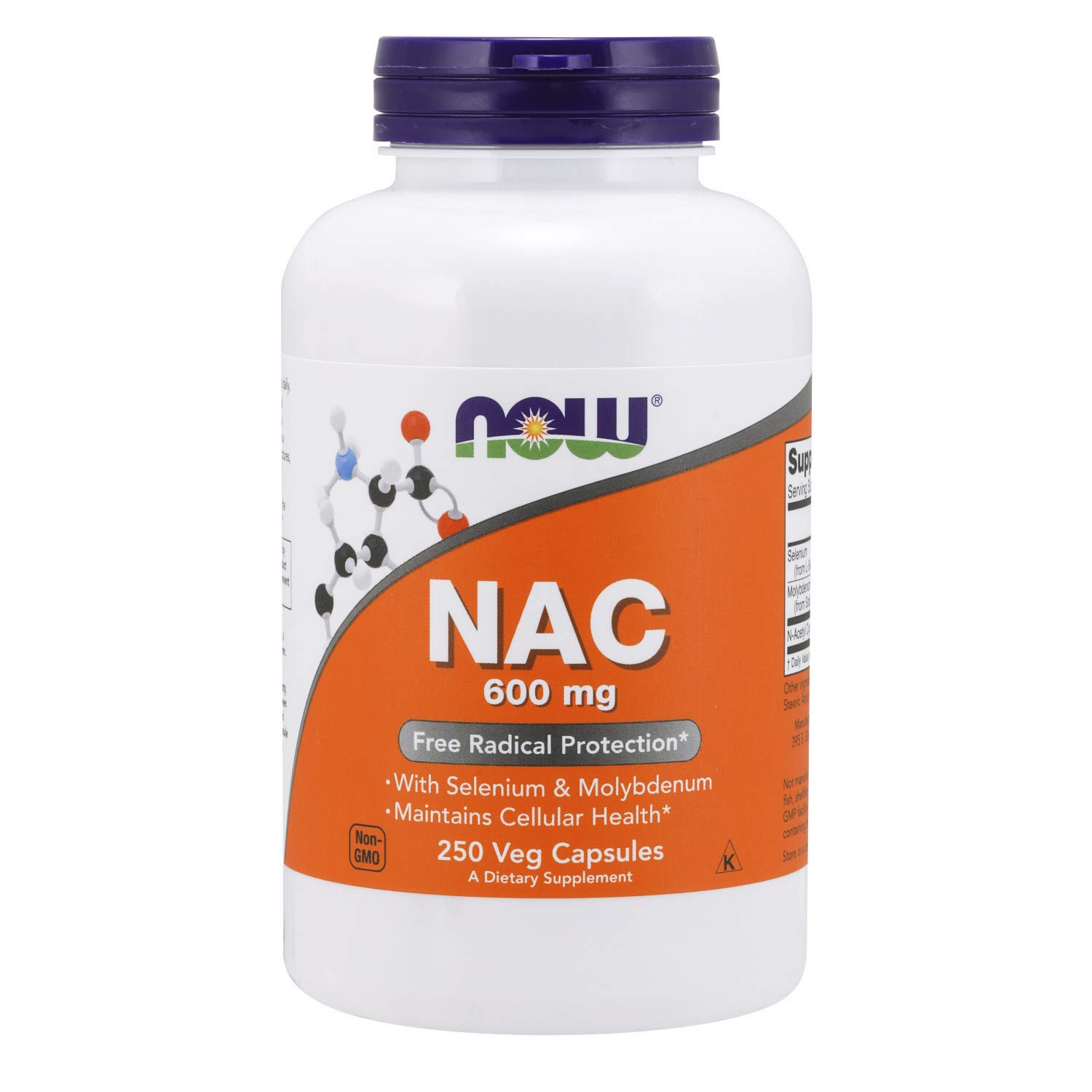 NOW Foods Supplements, NAC (NAcetyl Cysteine) 600 mg with Selenium