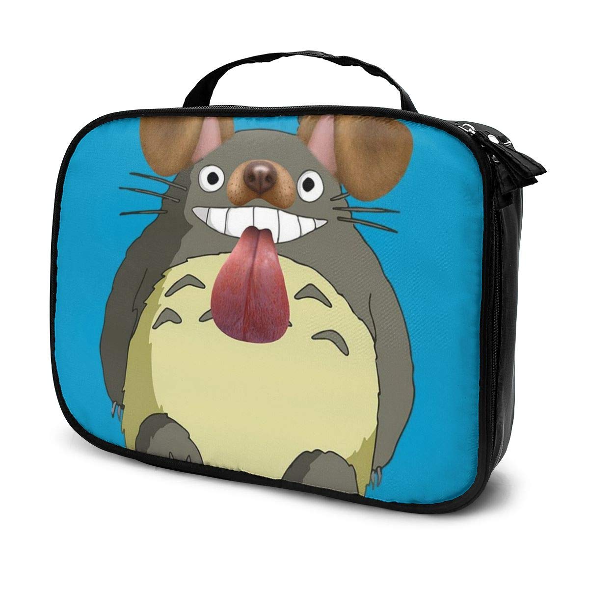 Multi-Functional Bag With Compartments Studio Ghibli Totoro Dog Snapchat Filter Professional Cosmetic Pouch Travel Kit Makeup Boxes Makeup Bag