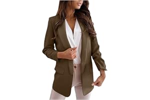 Blazers for Women Business Casual Lapel Open Front Blazers Long Sleeve Work Office Suit Jackets Blazer Tops 2025 Fall Clothes