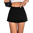 MakeMeChic Women's Y2K Mini Skirt with Shorts Aline Micro Skort Short Skirt