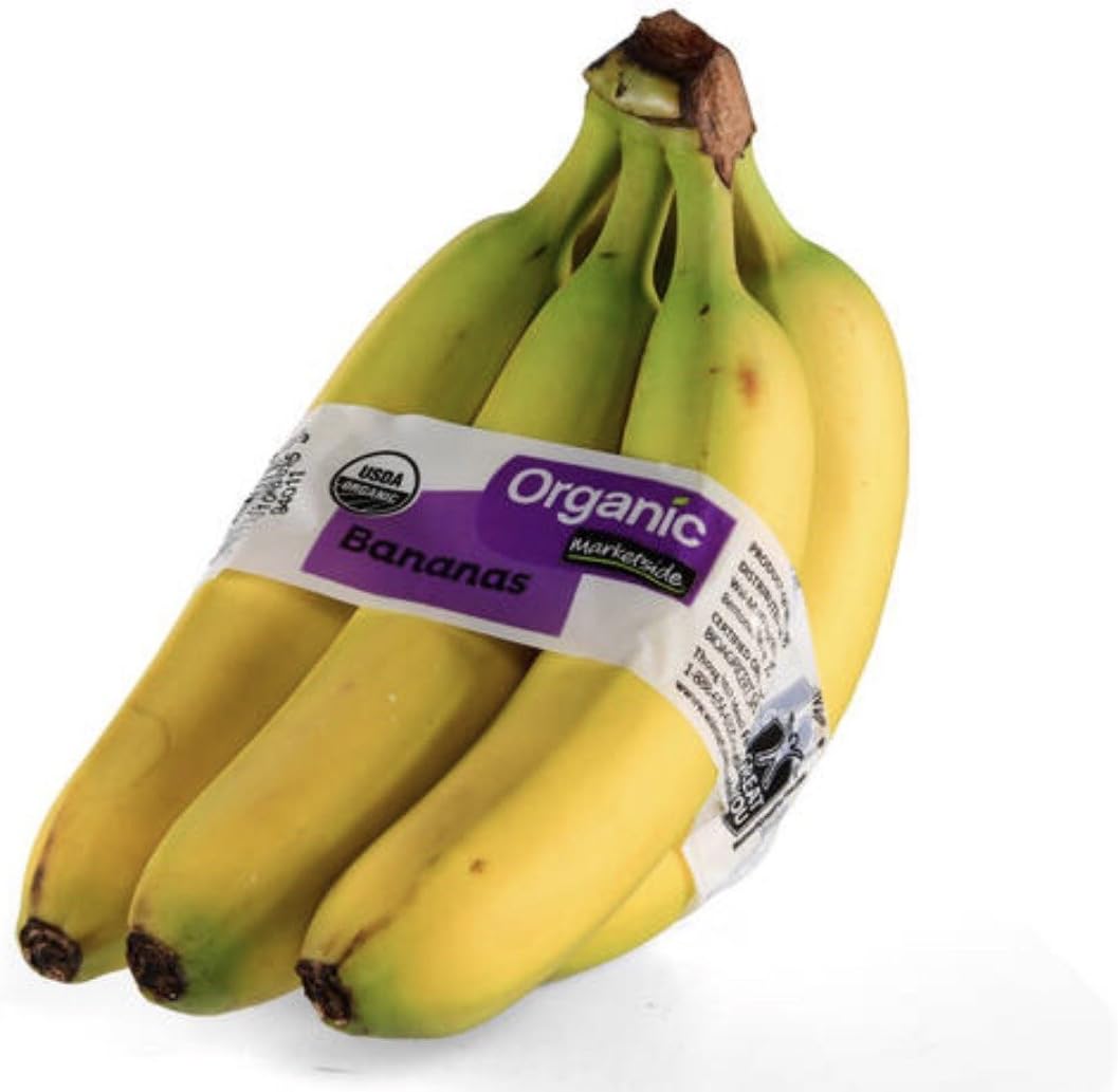 Bananas, USDA Organic, Approximately 3 Lbs, Quantity 5-8 (1 bunch)