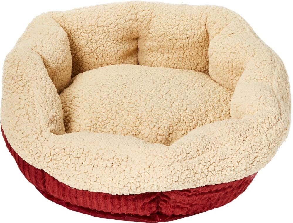 Aspen Pet Self-Warming Corduroy Pet Bed Several Shapes Assorted Colors : Pet Supplies