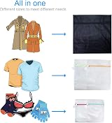 GOGooda Laundry Bags Mesh 5 Pack Silky Laundry Wash Bags Delicates Protect view 3