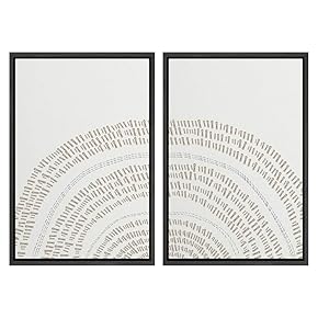 SIGNWIN 2 Piece Framed Canvas Wall Art Nordic...