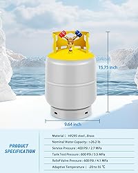 FAHKNS Refrigerant Recovery Tank 30 LB with 1/4 SAE