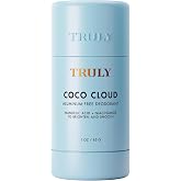 Truly Beauty Coco Cloud Deodorant | Aluminum-Free for Sensitive Skin | Mandelic Acid &amp; Niacinamide | Aluminum-Free Brightening Deodorant | Helps Reduce Odor, Dark Underarms &amp; Bumpy Skin | 3 Oz
