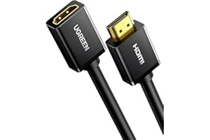 UGREEN HDMI Extension Cable 1.5ft, Male to Female Cord Supports 4K 60Hz 3D HDR for Oculus Rift, PS4 PS3, TV Stick, Switch Lit