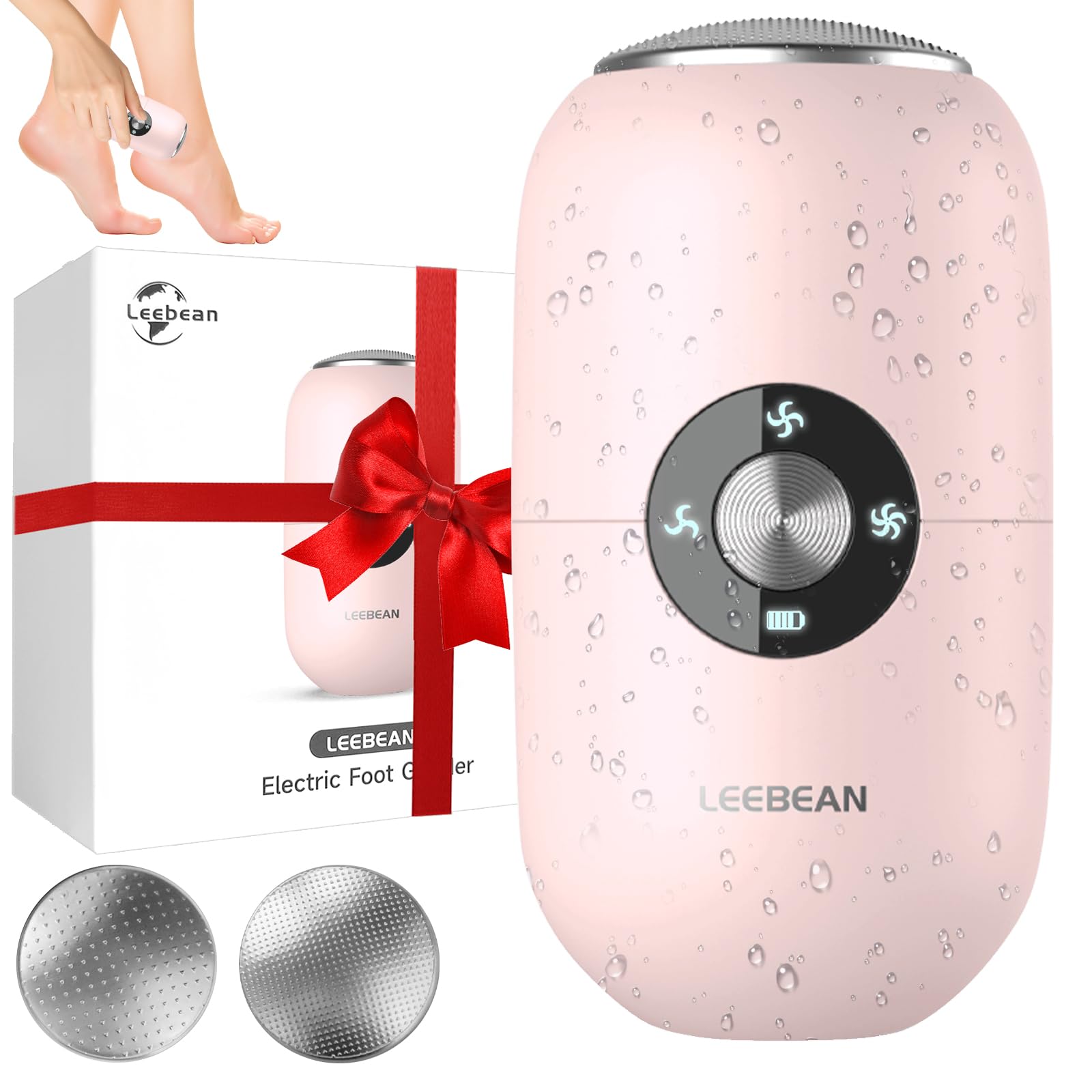 Photo 1 of Electric Callus Remover for Feet,2025 Upgraded Foot Scrubber Dead Skin Remover,Dermave Electric Foot File Callus Remover,Foot File Pedicure Tools Kit for Women,Foot Feet Heel Scraper for Cracked Heels