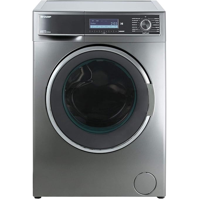 Sharp ESHDD1047A0 A Rated Freestanding Washer Dryer Dark Silver