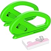 YAMXIN 2-Pack Wrapping Paper Cutter with 10 Replaceable Blades, Gift Wrap Cutter Suitable for Most Wrapping Paper