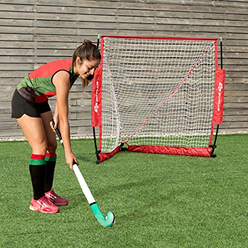 image for Goplus 4' x 4' Lacrosse Goal Net Foldable Portable Youth Lacrosse Goal