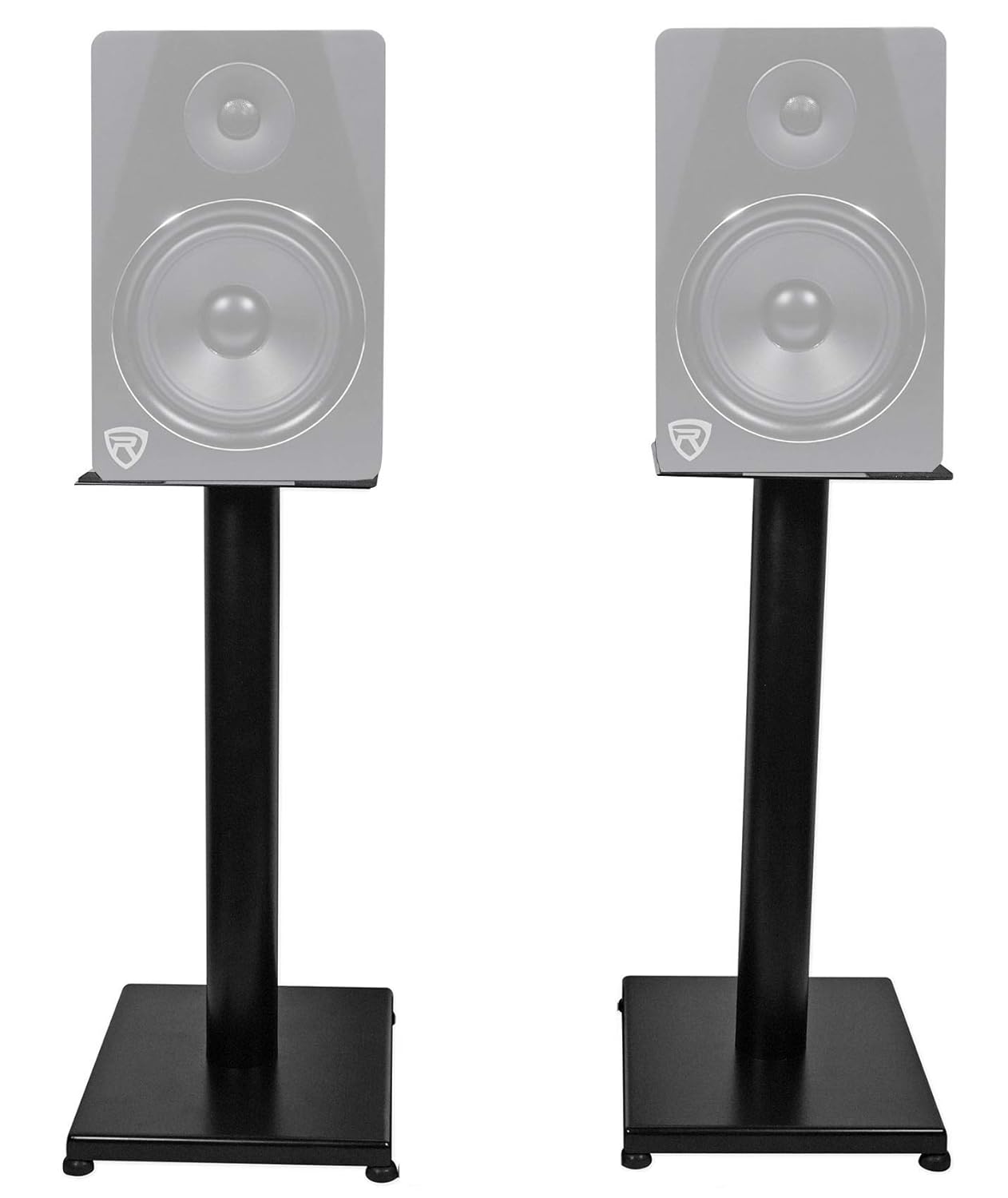white studio monitor stands