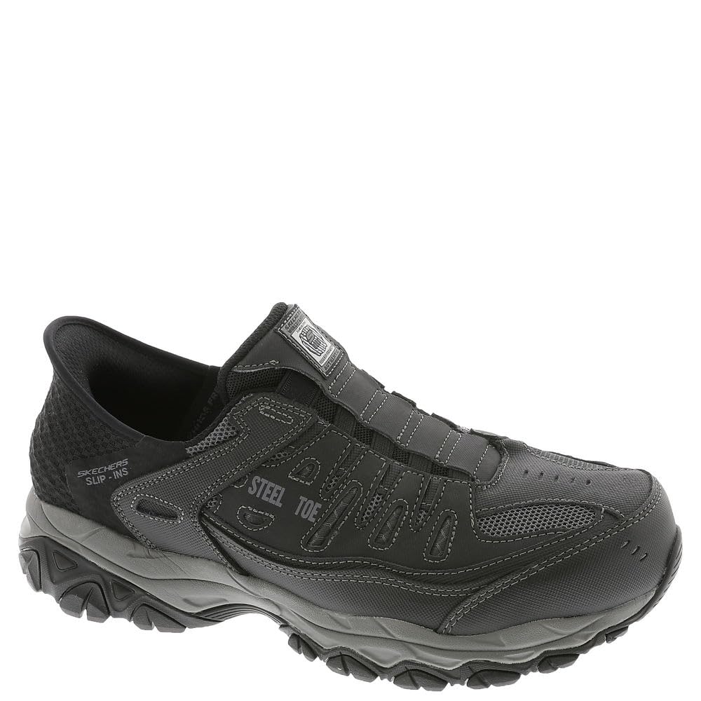 Photo 1 of Skechers Men's Hands Free Slip-ins Cankton-Faison St Industrial Shoe, BLK, Size 9.5 Wide