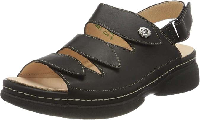 Amazon.com | Think! Womens Cambio Sandal Black Leather Sandals | Shoes