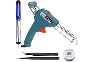 Semiautomatic Soldering Iron Gun Kit - 110V 60W Automatic Send Tin Heat Gun-Type Soldering Station Welding Tool Fast Heating,