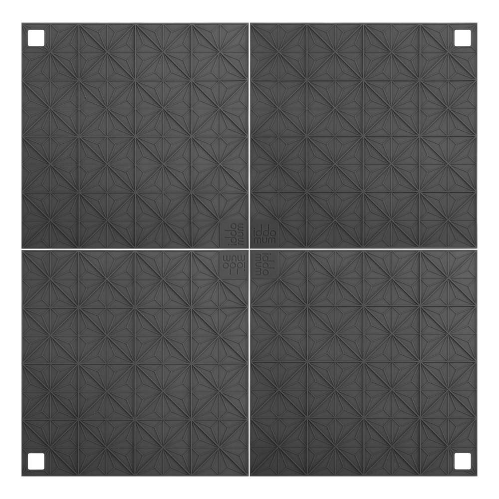 iddomum Hot Pad Untersetzer für heiße Töpfe(4er-Set), Pfannen und Platten, hitzeresistenter Topflappen, große Trockenmatte für die Küche
