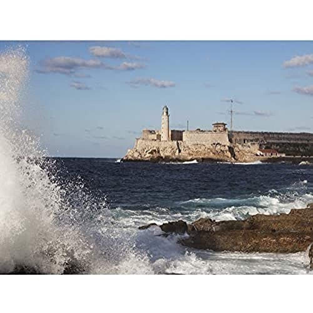 Highsmith Morro Castle Havana Cuba Photo Art Print Canvas Premium Wall Decor Poster Mural