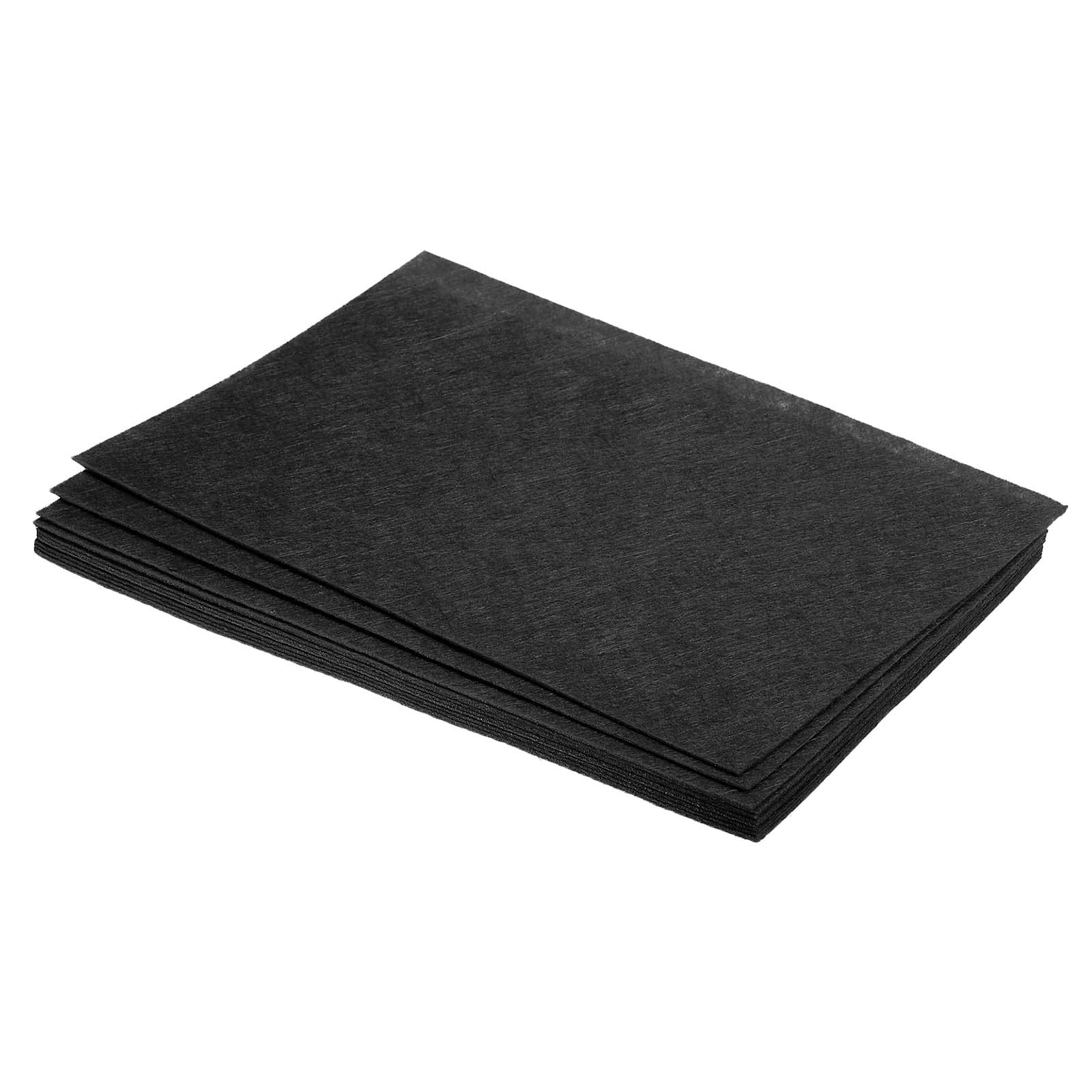 PATIKIL Soft Felt Sheets Fabric Craft Sheets Black 12 Inch x 8 Inch for DIY, Hobby, Decoration Pack of 12