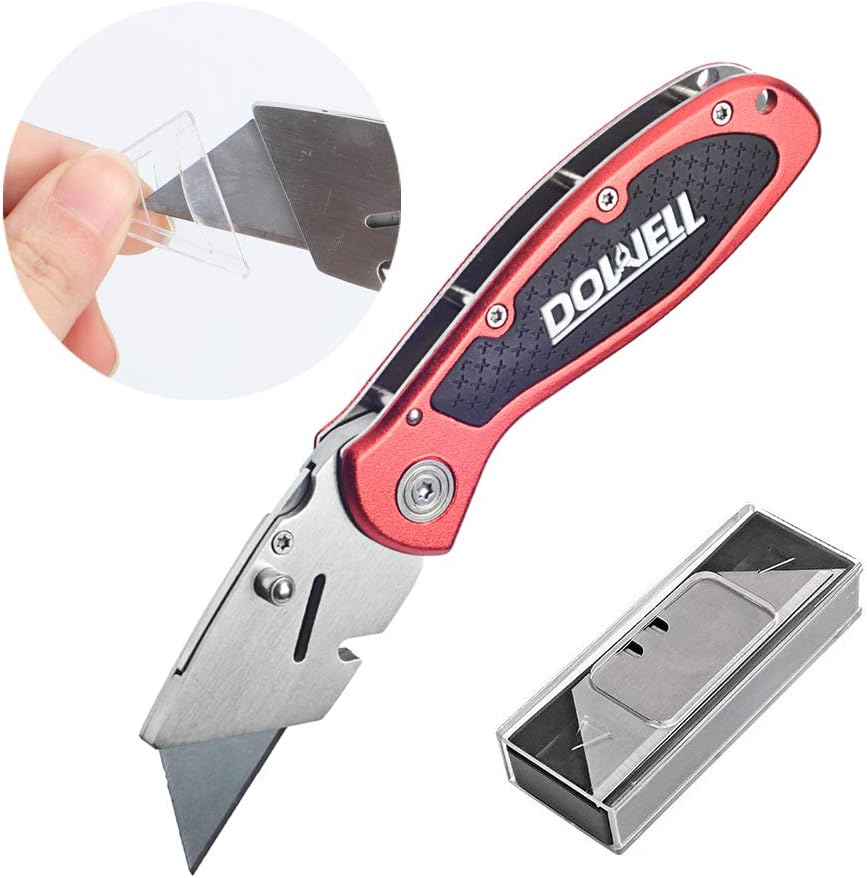 DOWELL Utility Knife Retractable Folding Pocket Quick