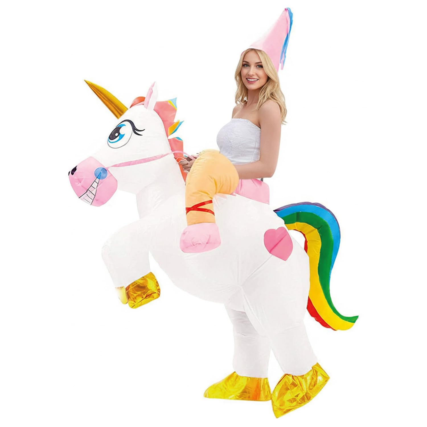 Inflatable Magic Unicorn Costume | Funny Inflatable Costume | Adult Size 160 to 190cm | Polyester | Resistant | Inflation System Included | Created by OriginalCup®