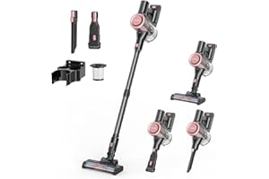 Homeika 28Kpa Cordless Vacuum, 380W Motor, 8-in-1 Lightweight Stick Vac with 50 Min Battery for Carpet & Pet Hair