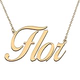 HUAN XUN Customized Custom Simple Any Name Necklace