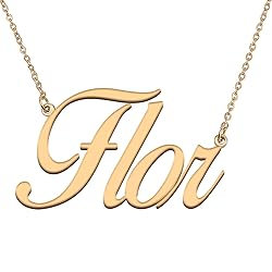 HUAN XUN Customized Custom Simple Any Name Necklace